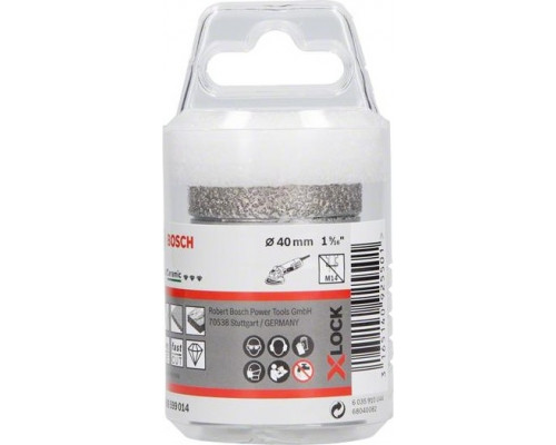 Алмазная коронка X-LOCK BOSCH 40 мм Dry Speed 2608599014