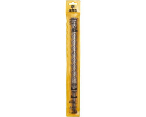 Бур SDS-plus Denzel Cobalt W-tip, 18x310 мм по бетону, двойная спираль 705044