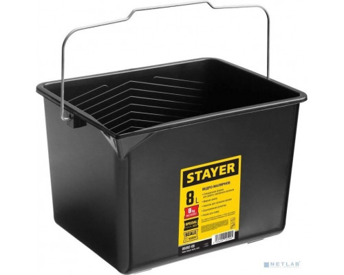 Ведро строительное STAYER 8 л пластмассовое 06092-08