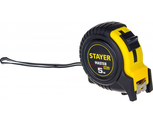 Рулетка STAYER MASTER 5м / 19мм в ударостойком обрезиненном корпусе 34025-05