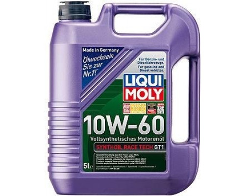 Масло моторное LIQUI MOLY SAE10W60 Synthoil Race Tech GT1 5 л 1944/8909 8909/1944