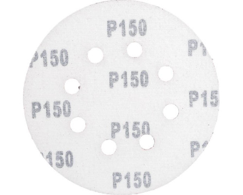 Круг шлифовальный на липучке Sturm 9010-1258-150 125мм, p150, 8 отв., 5 штук.