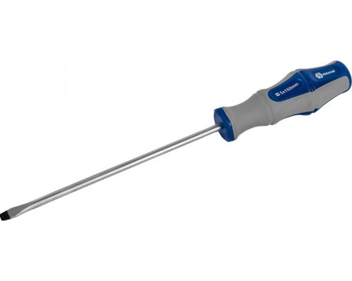 Отвертка шлицевая Кобальт 646-263 ultra grip sl 5,0х150 мм cr-v, двухкомпонентная ру