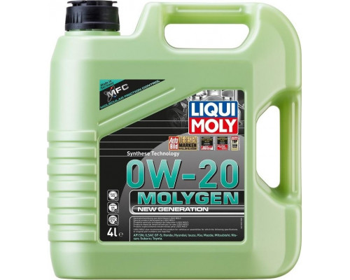 Масло моторное LIQUI MOLY SAE 0W20 Molygen New Generation 4 л 21357 21357