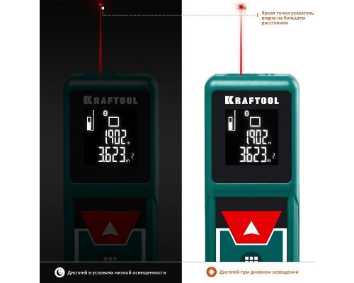 Лазерный дальномер KRAFTOOL LD-40 34763