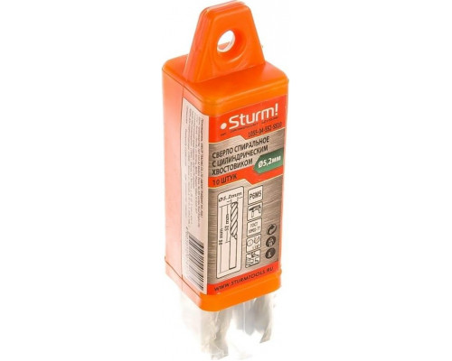 Сверло по металлу Sturm 1055-04-5S2-SS10 5,2х86 мм, 10 шт.