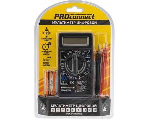 Мультиметр цифровой Proconnect M832 портативный 13-3012