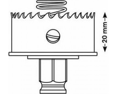 Коронка биметаллическая BOSCH Sheet Metal 67 мм 2608584802