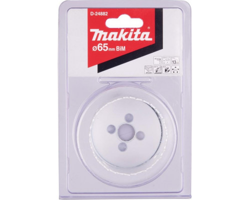 Коронка биметаллическая MAKITA D-24882 65мм