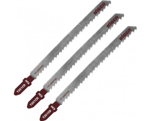 Пилки по дереву Biber 85283 T301CD 91/3мм, чистый рез (3шт.) тов-120526