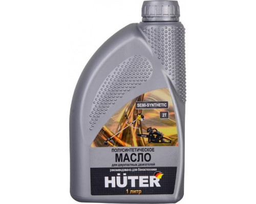 Масло для 2-тактных двигателей HUTER 1 л полусинтетическое 73/8/3/2
