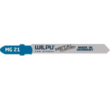 Пилки по металлу WILPU MG 21 для тонкой жести, стали от 1,2 до 2мм (криволин.ре 256000005