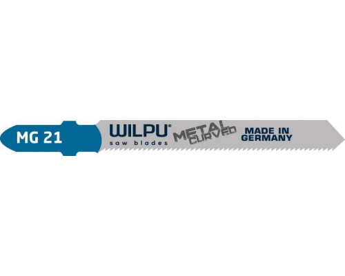 Пилки по металлу WILPU MG 21 для тонкой жести, стали от 1,2 до 2мм (криволин.ре 256000005