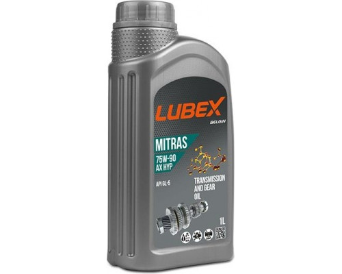 Масло трансмиссионное Lubex MITRAS AX HYP 75W90 GL-5 1 л. полусинтетическое L020-0881-1201