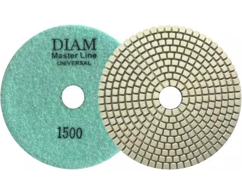 Алмазная тарелка на липучке DIAM АГШК 125*2,5 №1500 Master Line Universal (сухая/мокрая) 000649
