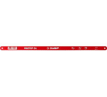 Полотно для пил по металлу ЗУБР МАСТЕР-24 гибкое 24 tpi: универсальный рез, 300 мм, высокоуг 15853-24-1