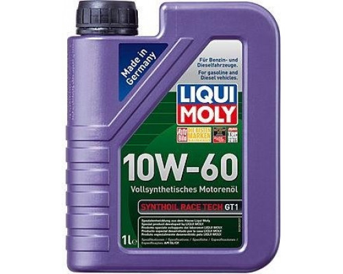 Масло моторное LIQUI MOLY SAE10W60 Synthoil Race Tech GT1 1 л 1943/8908 8908/1943