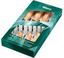 Набор отверток с деревянной ручкой WERA 930/955/6 SATZ 6TLG. WE-137810 WE-137810