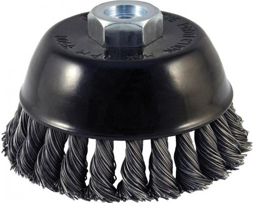 Щетка обдирочная для УШМ D.BOR чашеобразная METAL Standard D-65 мм М14 витая (арт. D02-MS-065-M14-050) D02-MS-065-M14-050