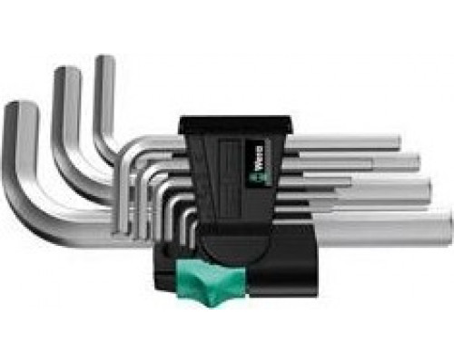 Набор шестигранников WERA 950/9 SM N CLIP, 9 предметов, арт. 021406