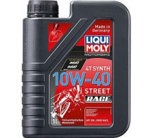 Масло для мотоциклов LIQUI MOLY SAE 10W40 Motorbike 4T Synth Street Race 1 л 20753 синтетическое 20753
