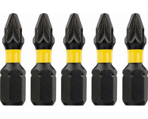Бита для заворачивания ударная DeWALT РZ3х25 мм (5шт) IMPACT TORSION DT7388T DT7388T-QZ
