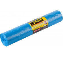 Мешок строительный STAYER Comfort мешки особопрочные для сбора мусора, голубые, 120л 39156-120