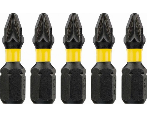 Бита для заворачивания ударная DeWALT РZ2х25 мм (5шт) IMPACT TORSION DT7387T DT7387T-QZ