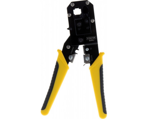 Пресс-клещи STAYER S-RJ кримпер универсальный, rj45, rj11/rj12, profession 22652