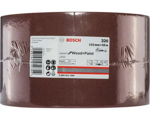 Лента-рулон BOSCH 115 мм G320 J450 Expert for Wood and Paint 2608621490