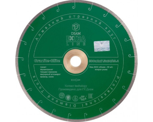 Алмазный диск для резки гранита DIAM GRANITE-ELITE 300х60.0/25.4 000414 000414
