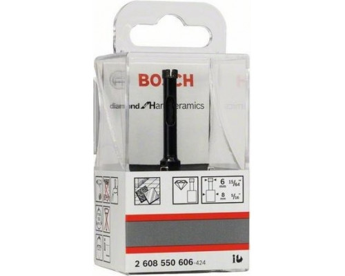 Сверло алмазное BOSCH 6 мм Diamond for Hard Ceramics 2608550606