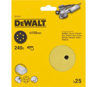 Круг шлифовальный на липучке DeWALT DT3137-QZ 150 мм, 6 отв. P240