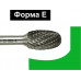 Бор-фреза по металлу D.BOR форма Е овал DC 10.0*16/61 хв. 6 мм D-RB-DC-E-10-061-6