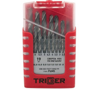 Набор сверл по металлу TRIGGER 74343 P6M5 1-10мм (19шт.) тов-155653