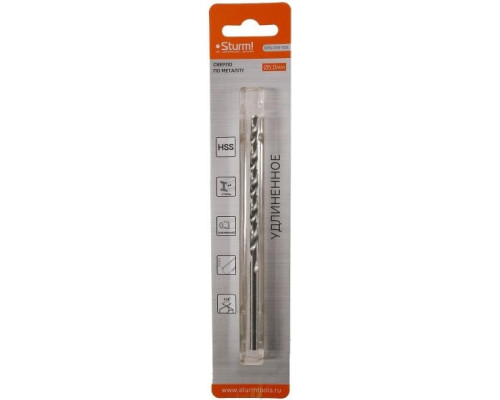 Сверло по металлу Sturm 1055-050-132L 2,0х85 мм, удлинен., 118°