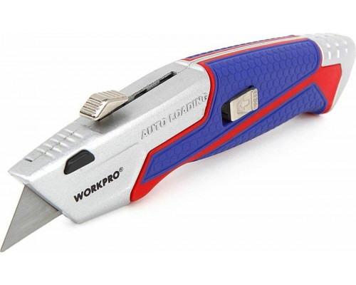 Нож строительный WORKPRO WP213012 выдвижной профессиональный