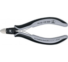 Бокорезы KNIPEX 7922125ESD прецизионные esd для тонких работ 125 мм, антистат KN-7922125ESD