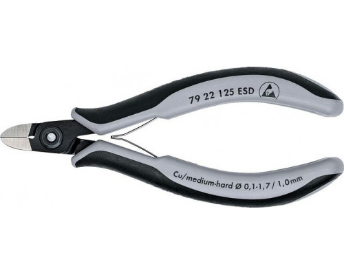 Бокорезы KNIPEX 7922125ESD прецизионные ESD для тонких работ, 125 мм