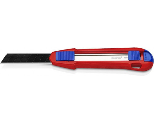 Нож универсальный KNIPEX CutiX 165 мм, с отламывающимися лезвиями 18 мм, 9010165BK