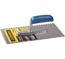 Кельма STAYER Profi 130х280 мм, 6х6 мм, гладилка штукатурная зубчатая 0802-06