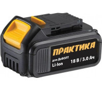 Аккумулятор ПРАКТИКА 18,0В 3,0Ач Li-Ion (совместим с DEWALT) 790-298 790-298