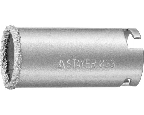 Коронка кольцевая STAYER PROFESSIONAL с карбидно-вольфрамовой крошкой, d=53мм 33345-53