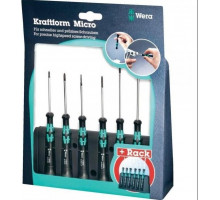 Набор отверток для электронщиков WERA Kraftform Micro 2035/6 B SATZ 6 TLG. WE-118152 WE-118152
