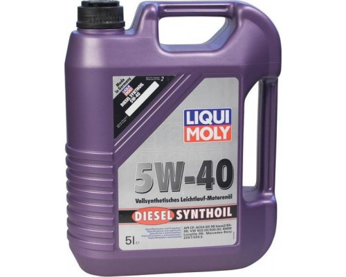 Масло моторное LIQUI MOLY SAE 5W40 Diesel Synthoil 5 л 1927/1341 1927