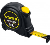 Рулетка STAYER АutoLock 10 / 25мм с автостопом 2-34126-10-25