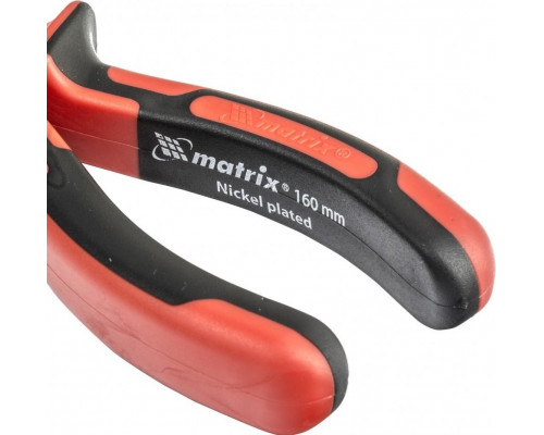 Круглогубцы MATRIX 160 мм nickel, , никелированные, двухкомпонентные р 17355