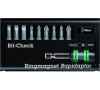 Набор насадок WERA Bit-Check – Ringmagnet Rapidaptor 8800-9/TZ, WE-056378 WE-056378