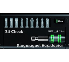 Набор насадок WERA Bit-Check – Ringmagnet Rapidaptor 8800-9/TZ, WE-056378 WE-056378