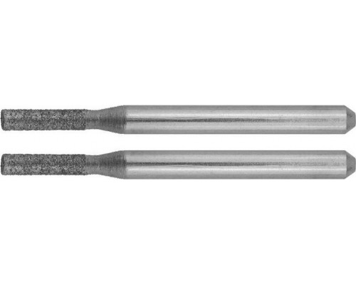 Борфреза алмазная ЗУБР d 2,3x10,0x3,2мм длина 38мм, 2шт. 35921